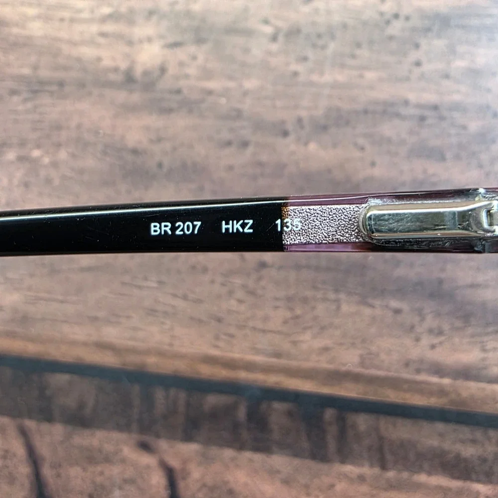 Banana Republic BR 207 HKZ Purple Tortoise Rectangular Eyeglasses‎ 50-16-135